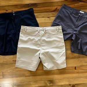 3 Pairs of Men’s Golf shorts TASC is the brand